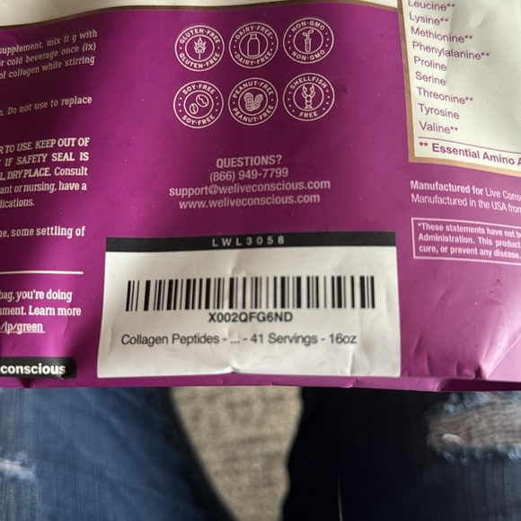 Collagen Peptides **BRAND NEW BAG** - Picture 5 of 5